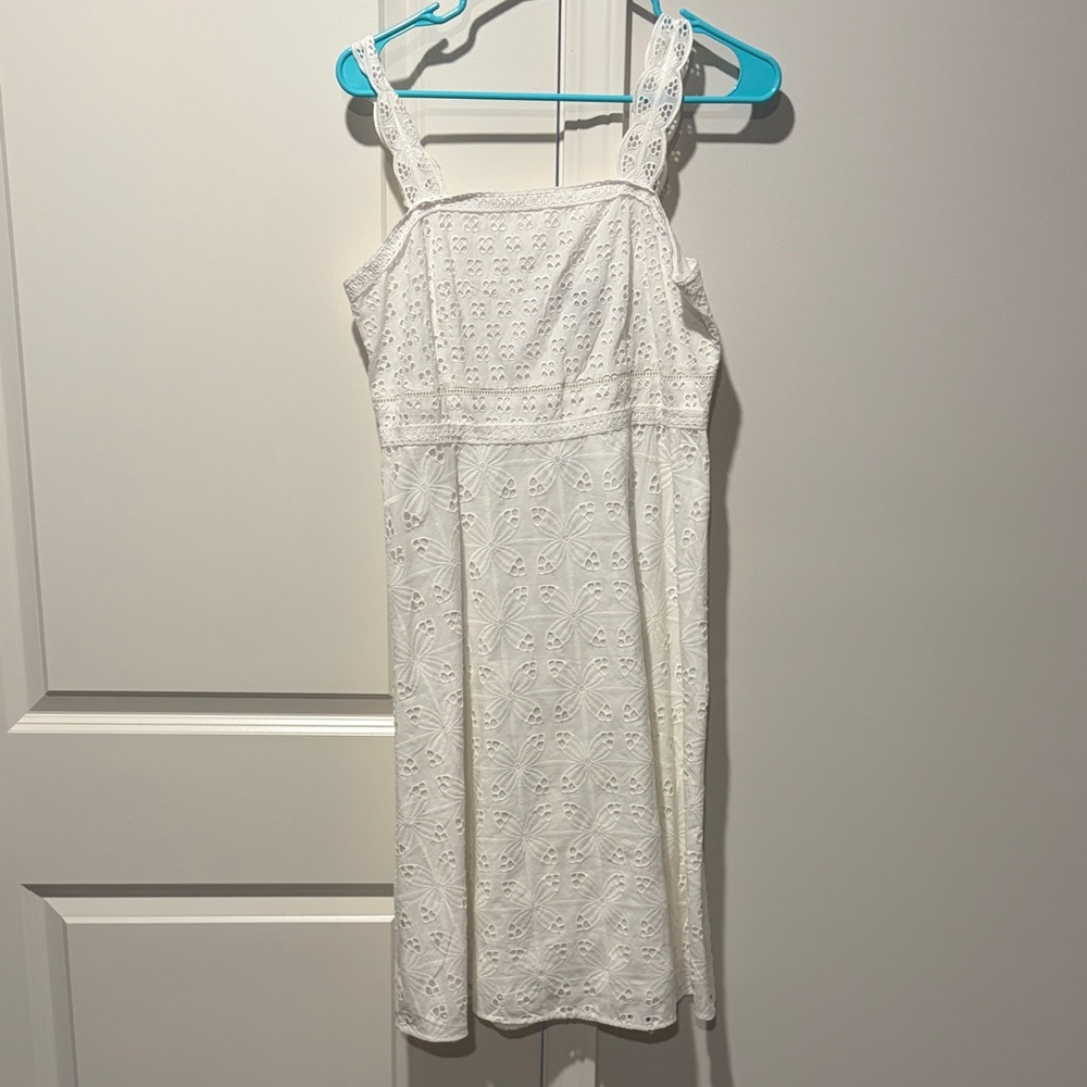 Ann Taylor White Eyelet Dress